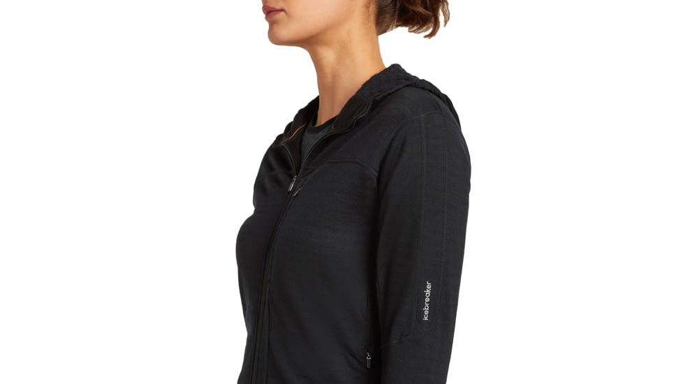 Icebreaker Merino Blend 300 RealFleece Descender Long Sleeve Zip Hoodie - Womens