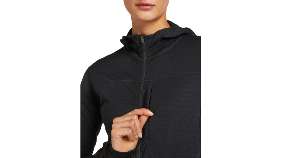 Icebreaker Merino Blend 300 RealFleece Descender Long Sleeve Zip Hoodie - Womens