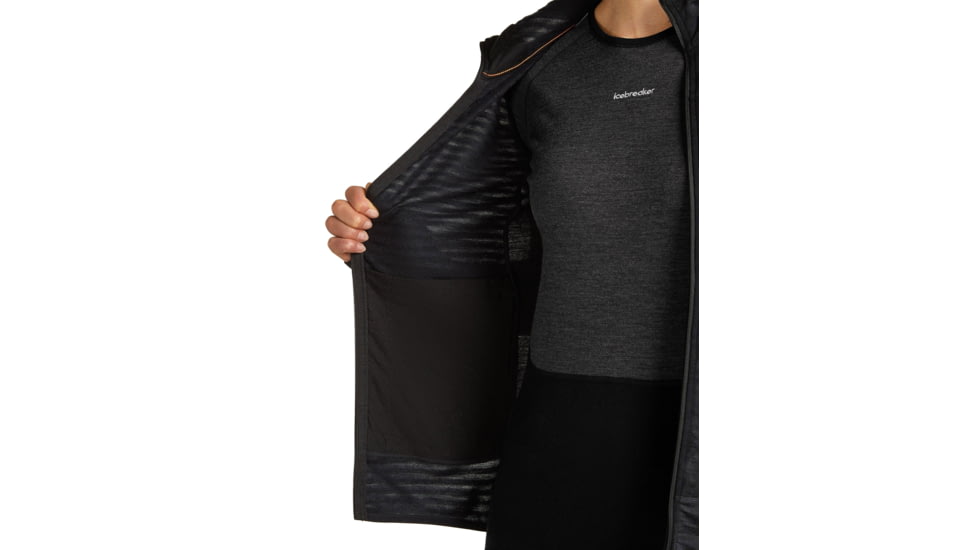 Icebreaker Merino Blend 300 RealFleece Descender Long Sleeve Zip Hoodie - Womens
