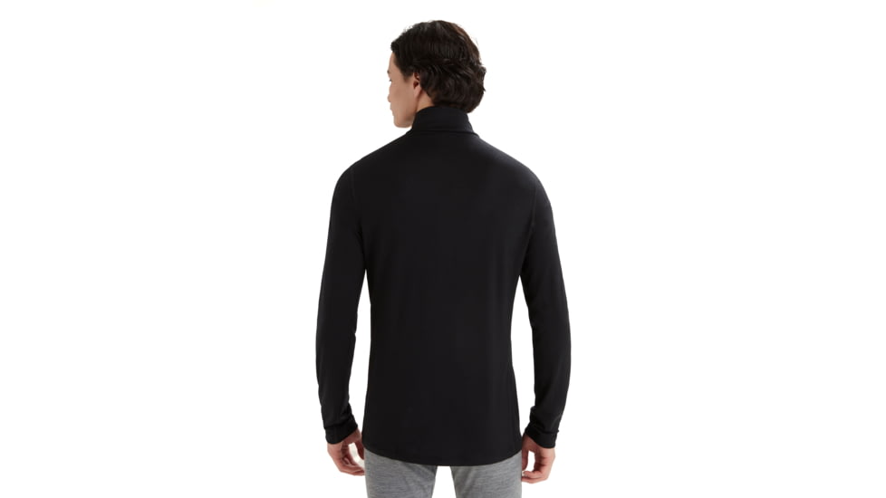 Icebreaker Men Merino 200 Oasis LS Half Zip, Black, M, IBB04367001M