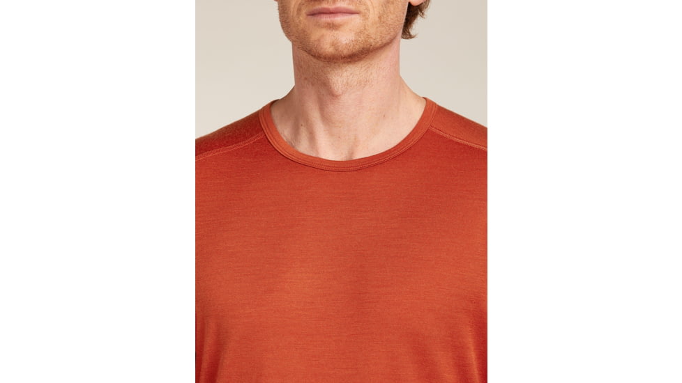 Icebreaker Merino 200 Oasis Long Sleeve Crew Thermal Top - Mens, Agate, Extra Large, IB1043650GSXL