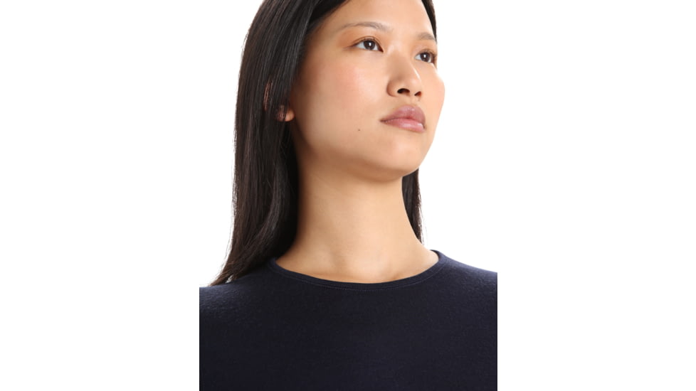 Icebreaker Merino 200 Oasis LS Crewe - Womens, Midnight Navy, Extra Large, IB104375401XL