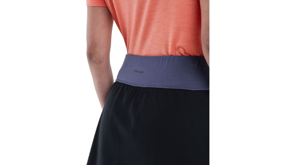 Icebreaker Merino Blend 125 Cool-Lite Active Skort - Women's, Black, Medium, IB0A56XG001M