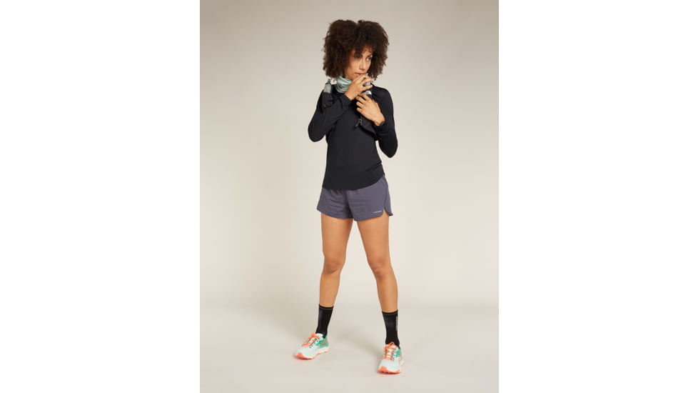 Icebreaker Merino Blend 125 Cool-Lite Sphere LS T-Shirt - Women's, Black, Small, IB0A56ZN001S