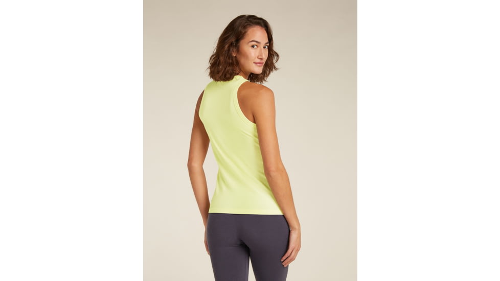 Icebreaker Merino Blend Rib Lotus Tank - Womens, Citrine, Extra Small, IB0A57790ABXS