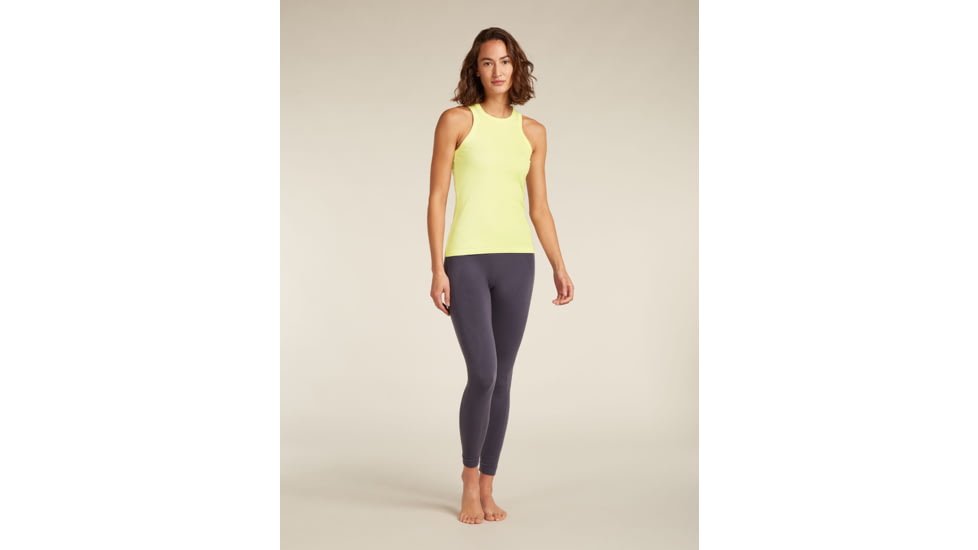 Icebreaker Merino Blend Rib Lotus Tank - Womens, Citrine, Extra Small, IB0A57790ABXS