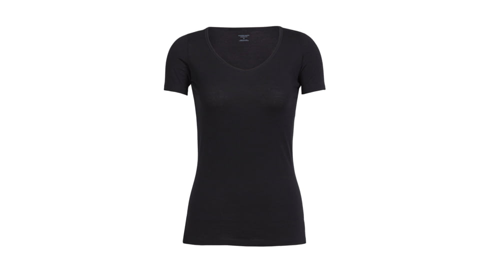 Icebreaker Merino 150 Siren SS Sweetheart - Women's, Black, Extra Small, IB103062001XS