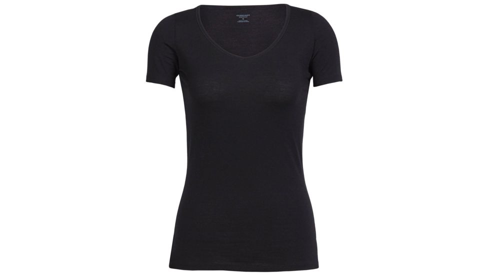 Icebreaker Merino 150 Siren SS Sweetheart - Women's, Black, Medium, IB103062001M