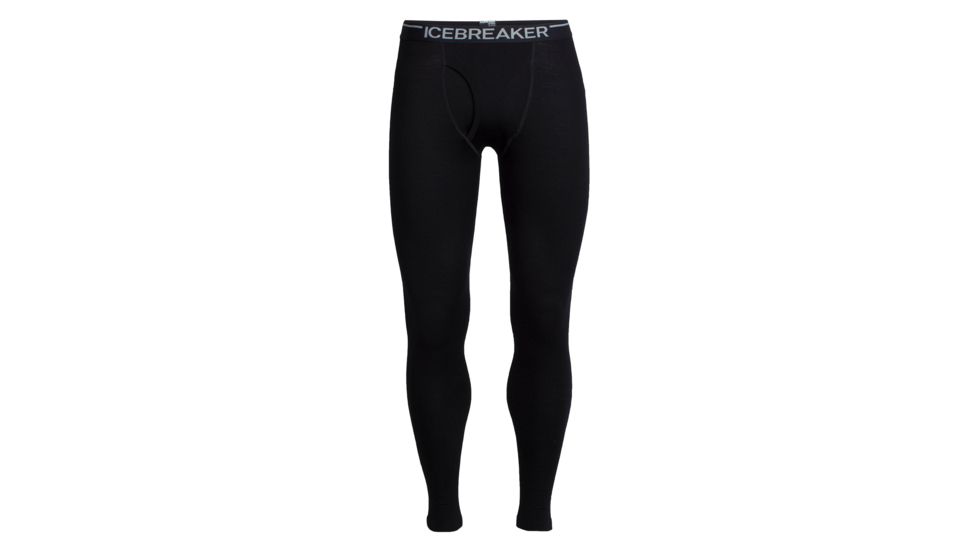 Icebreaker Tech Leggings w Fly, Black, L, 104036001L