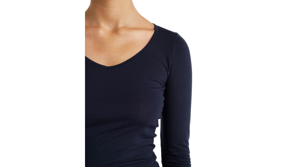 Icebreaker Women Merino 150 Siren LS Sweetheart, Midnight Navy, M, IB103194401M