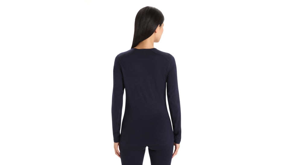 Icebreaker Women Merino 200 Oasis LS Crewe, Midnight Navy, M, IB104375401M