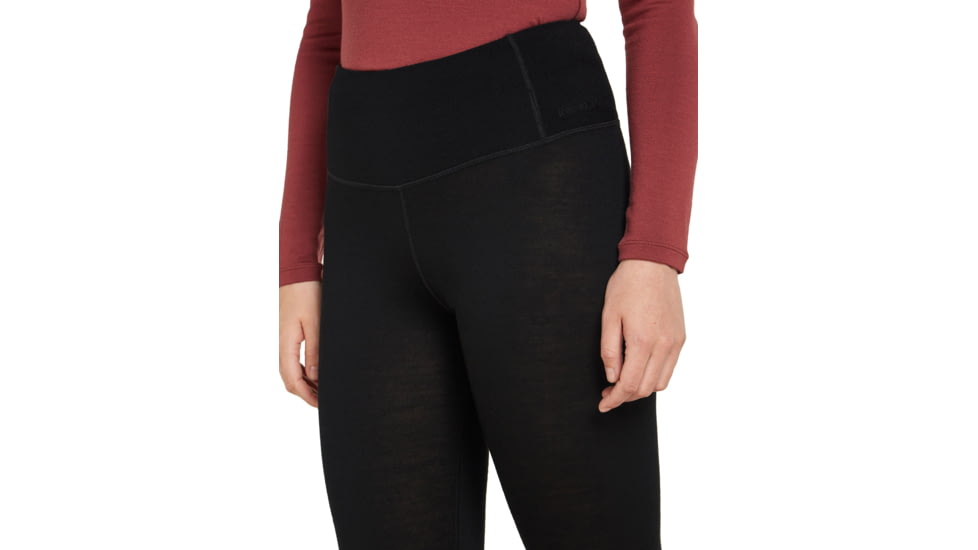 Icebreaker Women Merino 260 Tech High Rise Leggings, Black, L, IB0A5726001L