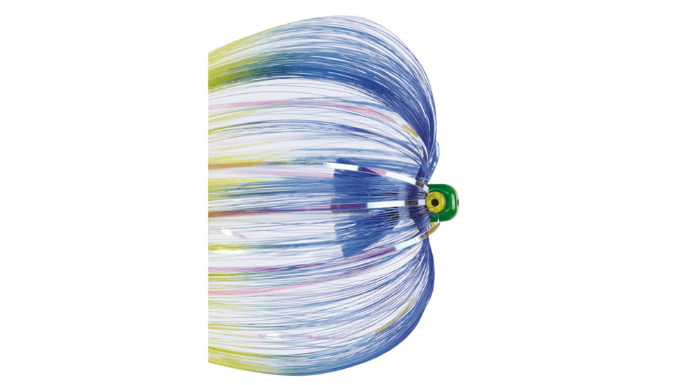 Iland Witches Bugs Saltwater Troll Lure, 7in, 1/4oz, Flash Green Head, Dolphin, IW142F-DOL