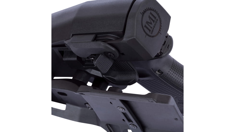 IMI Defense RD3 Level 3 Red Dot Sight Durable Polymer Glock Drop Leg Holster, Black, Right, IMI-RD3BLACK