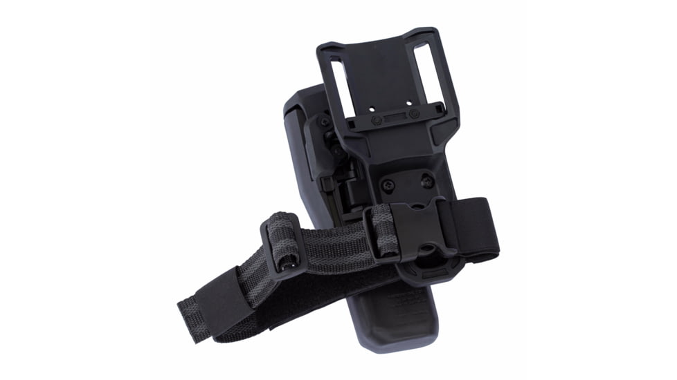 IMI Defense RDL3 Level 3 Light Bearing and Red Dot Sight Durable Polymer Glock Drop Leg Holster, Black, Right, IMI-RDL3BLACK