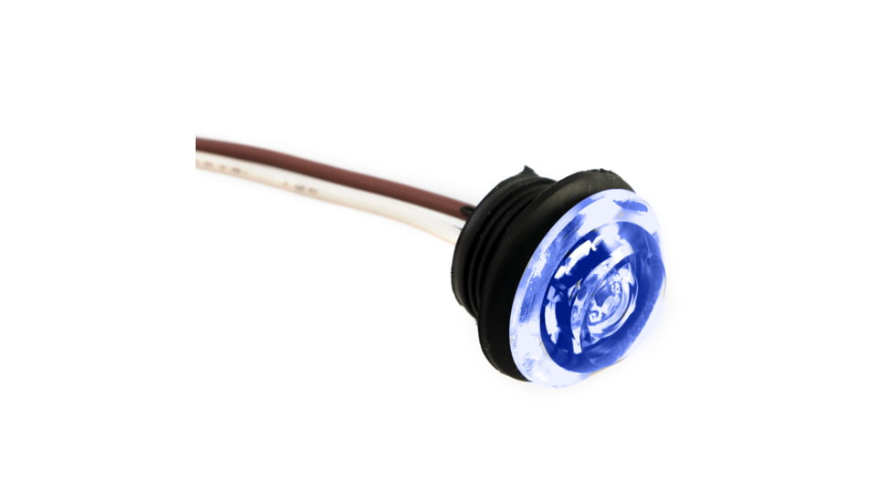 Innovative Lighting 1" Round LED "Shortie" Livewell/Bulkhead Light w/219 Grommet - Blue 54225