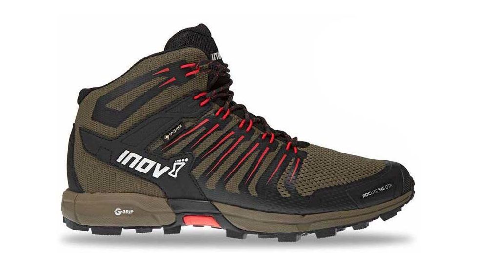 Inov-8 Roclite 345 GTX Hiking Shoes - Mens, Brown/Red, 11.5 US, 000802-BRRD-M11.5