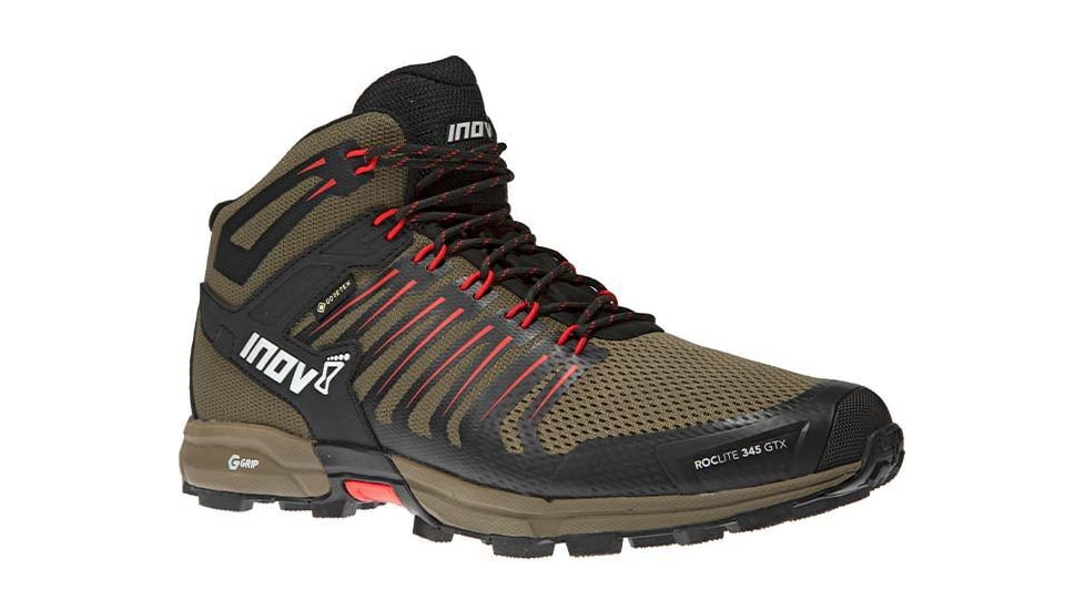 Inov-8 Roclite 345 GTX Hiking Shoes - Mens, Brown/Red, M9, 000802-BRRD-M-01-9