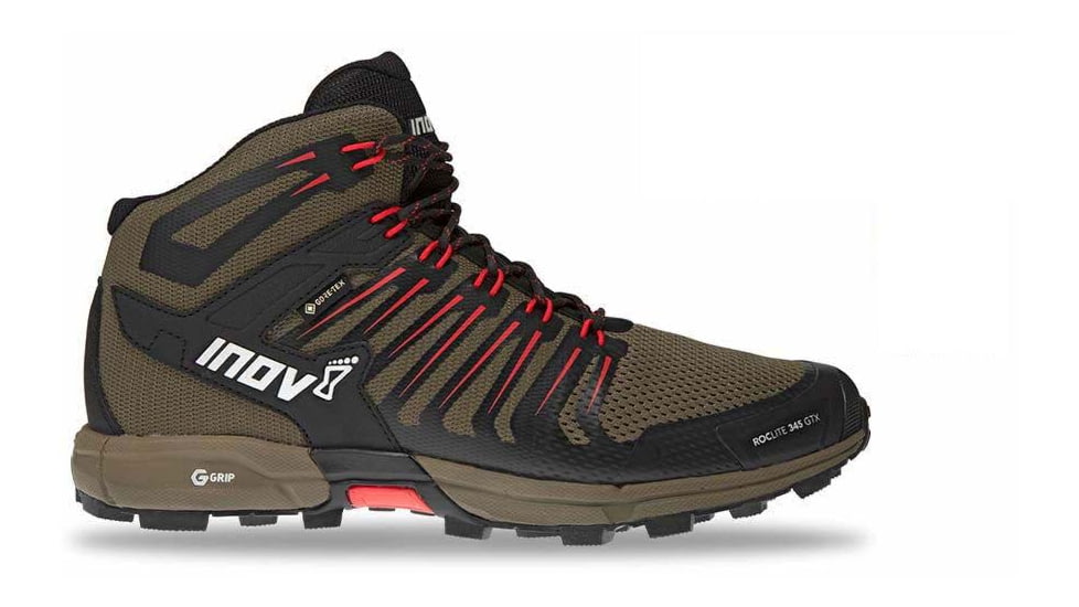 Inov-8 Roclite 345 GTX Hiking Shoes - Mens, Brown/Red, M9, 000802-BRRD-M-01-9