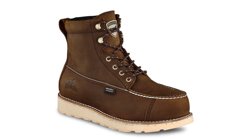 USED Irish Setter Wingshooter ST 83630 Mens Work Boot, 6 in Height, Non-Insulated, Waterproof, Medium, Brown, 9 US, 83630D 090, EDEMO1