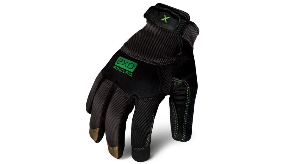 Ironclad Mens EXO Modern Leather Reinforced Glove, Gray w/Tan Palm Accents, M EXO-MLR-03-M