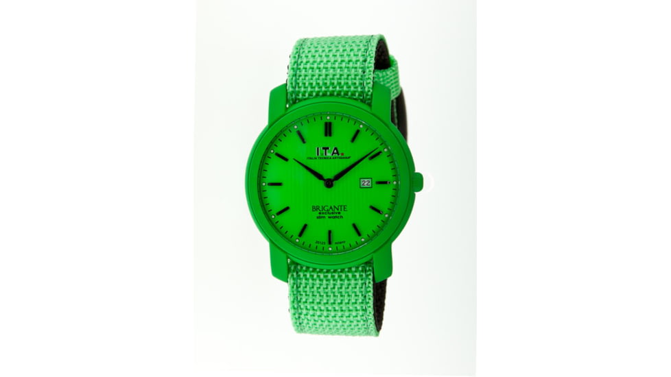 Ita 14.01.21 Brigante Watch, Green Case, Green Band