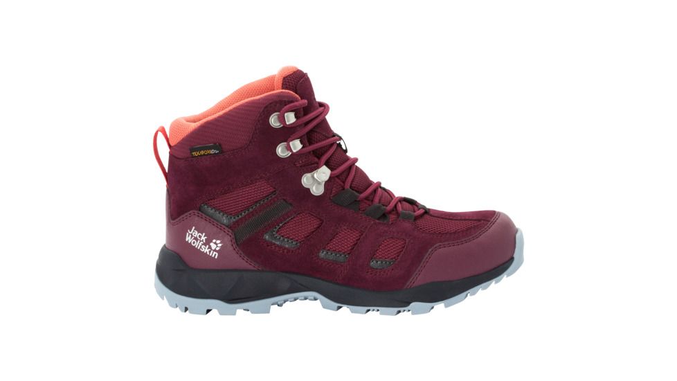 Jack Wolfskin Vojo Hike Xt Texapore Mid W - Womens, Burgundy/ Phantom, 6.5, 4035571-2814065