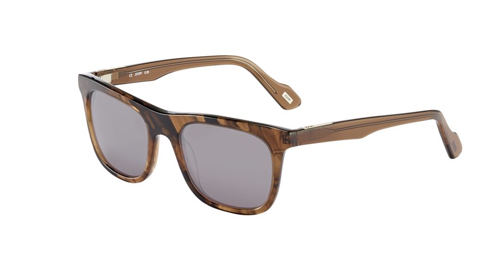 Joop! 87187 Bifocal Prescription Sunglasses, Black Frame, Green W/ Silver Mirror Lens-87187-6921BI