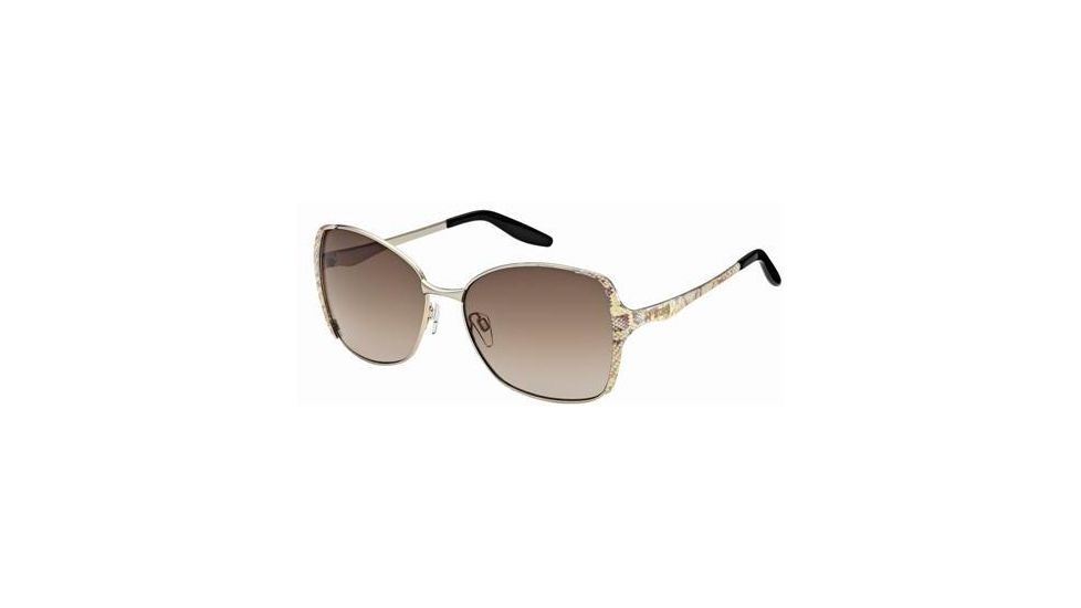 Just Cavalli JC407S Sunglasses - Gold Frame Color, Gradient Brown Lens Color