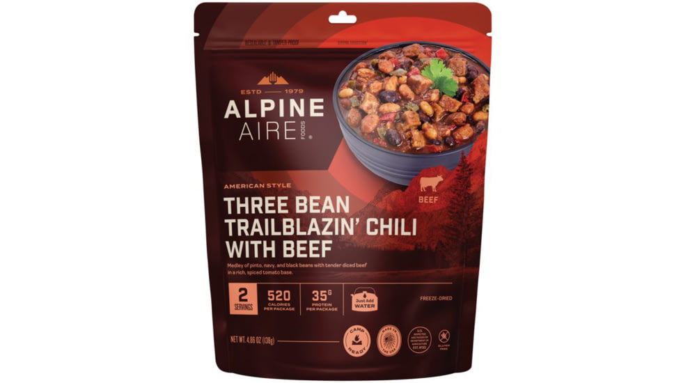 Katadyn Three Bean Trailblazin Chili with Beef 2-Servings, 62440