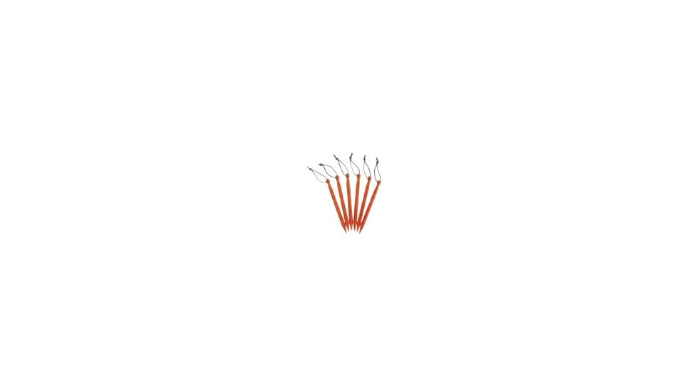 Kelty Feather Stake, 6 Pack, MANDARINE RED, One Size, 47826320