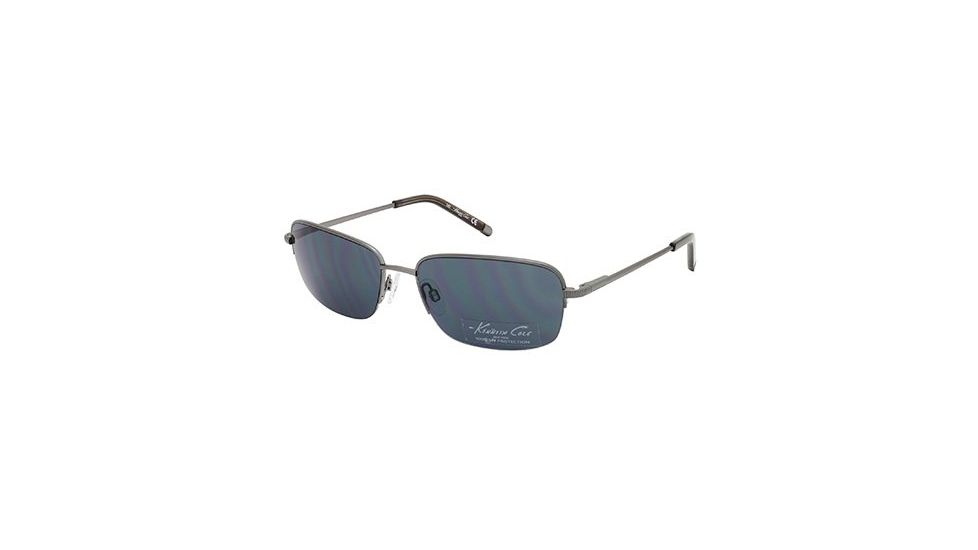 Kenneth Cole New York KC7024 Sunglasses - Shiny Dark Ruthenium Frame Color, Smoke Lens Color