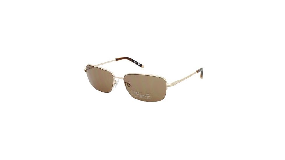Kenneth Cole New York KC7024 Sunglasses - Gold Frame Color, Brown Lens Color
