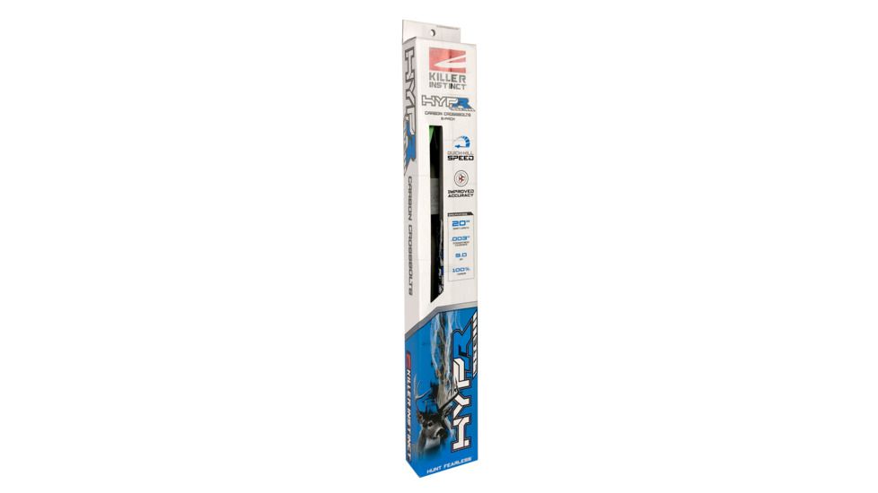 Killer Instinct HYPR Lite 20 inch Crossbow Bolts - 6 Pack, 1065-6