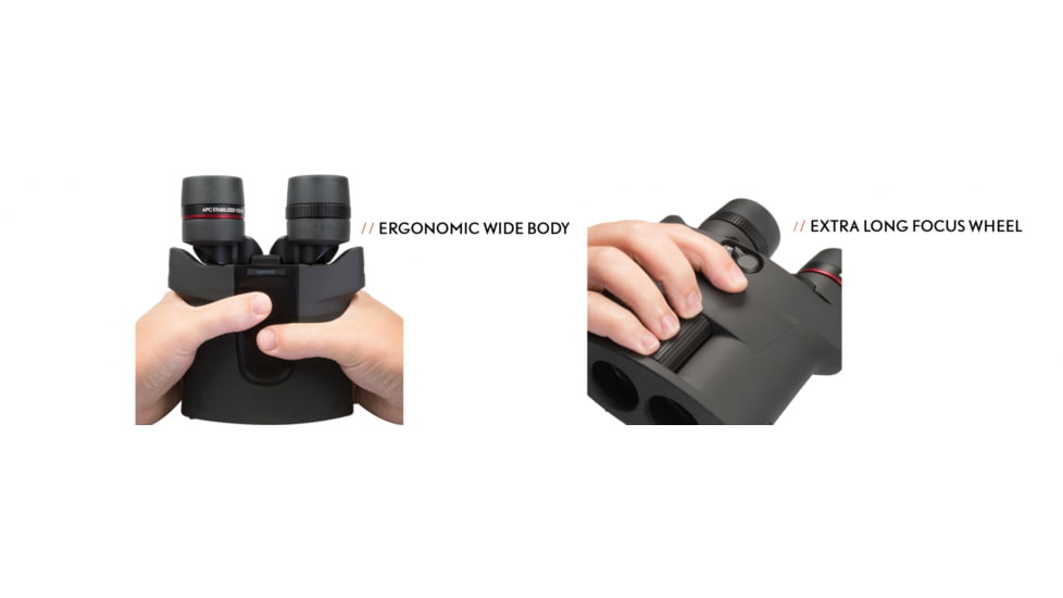 Kite Optics APC Stabilized 12x30mm Binocular, Black, KO1230