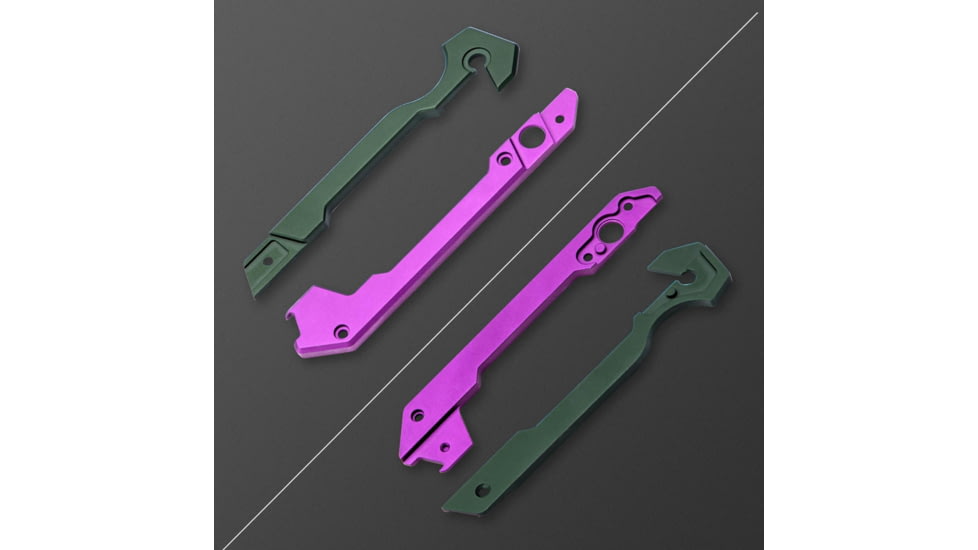 Kizer Cutlery Hyper Aluminium Handle, Purple/Green, H3632PG