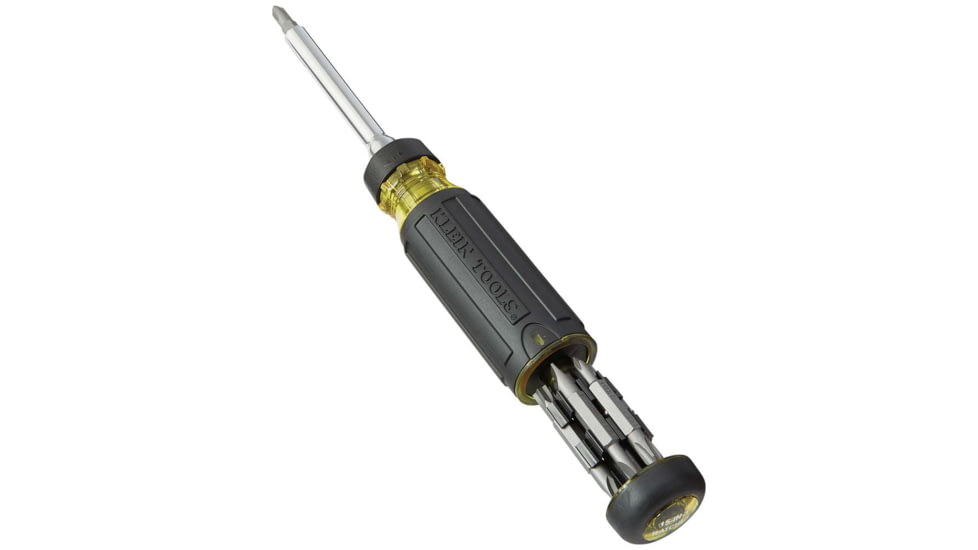 Klein Tools 15in1 Multi-Bit Ratcheting Screwdriver, Black/Yellow, 32305