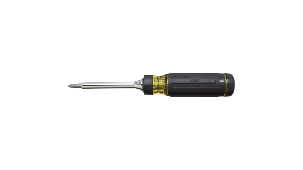 Klein Tools 15in1 Multi-Bit Ratcheting Screwdriver, Black/Yellow, 32305
