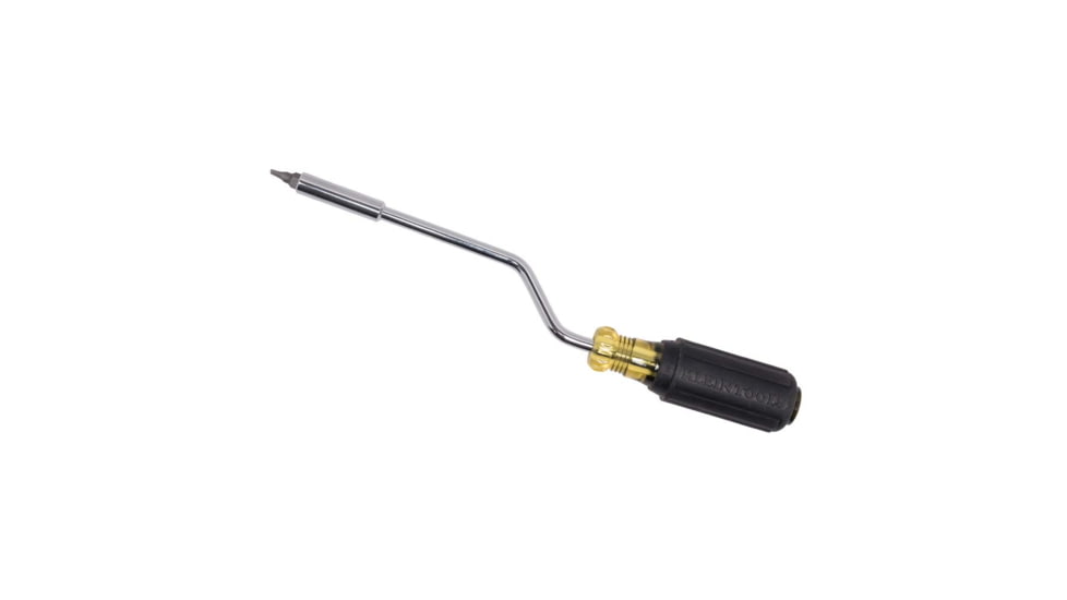 Klein Tools 2in1 Multi-Bit Screwdriver, Rapi-Drive Phillips and Slotted Bits, Black/Yellow, 67100