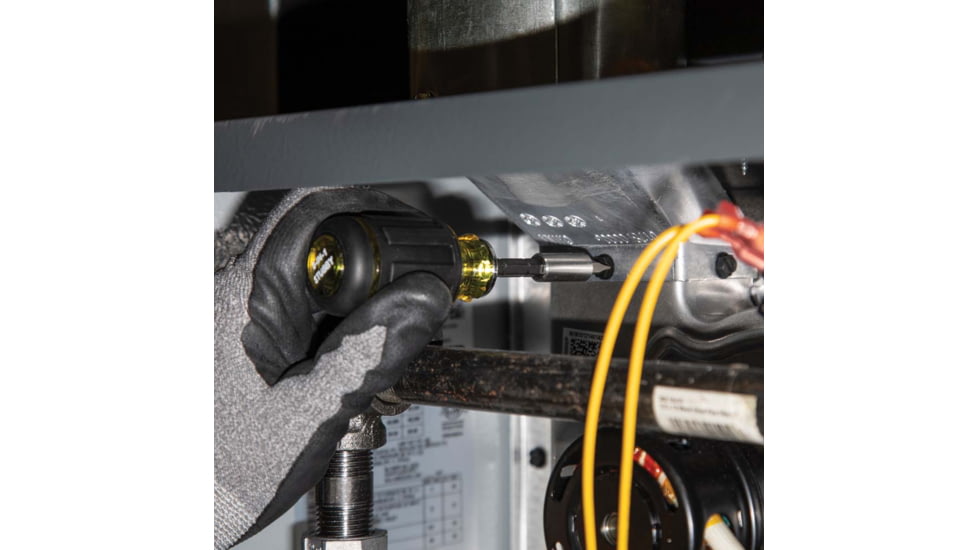Klein Tools 8in1 Multi-Bit Adjustable Length Stubby Screwdriver, Black, 32308