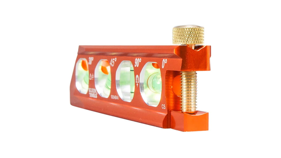 Klein Tools ACCU-BEND Level, 4 Vial, Orange, 935AB4V