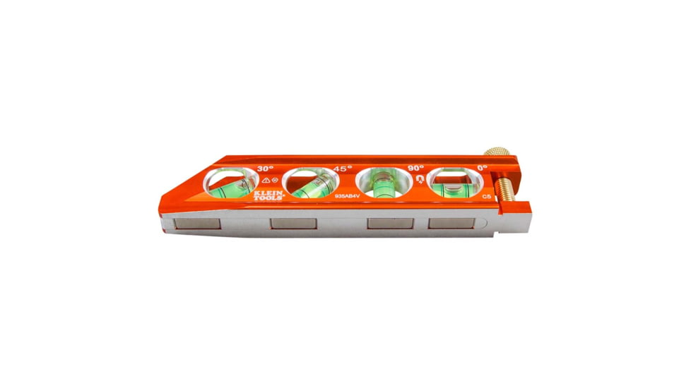 Klein Tools ACCU-BEND Level, 4 Vial, Orange, 935AB4V