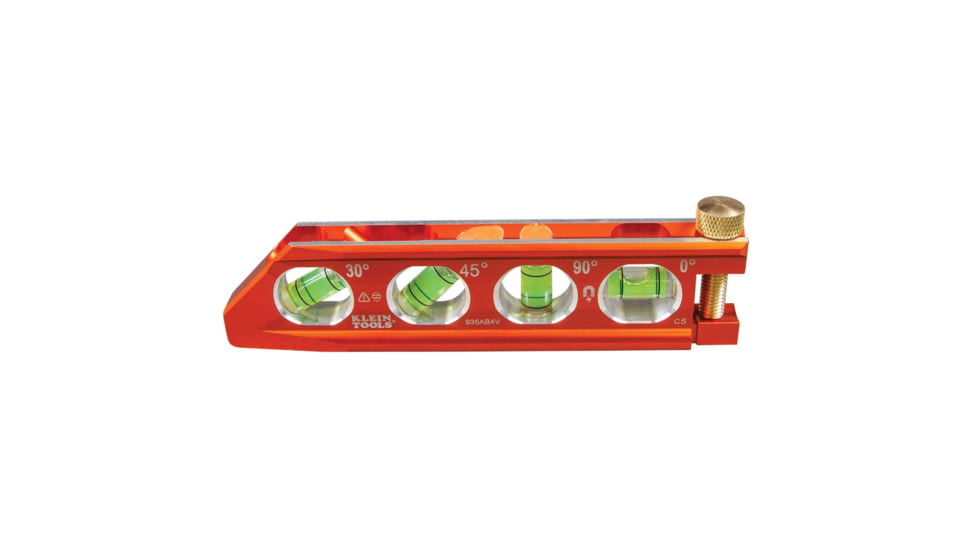 Klein Tools ACCU-BEND Level, 4 Vial, Orange, 935AB4V