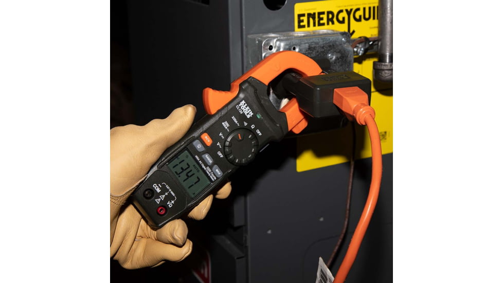 Klein Tools Clamp Meter Electrical Test Kit, Orange/Black, CL120KIT