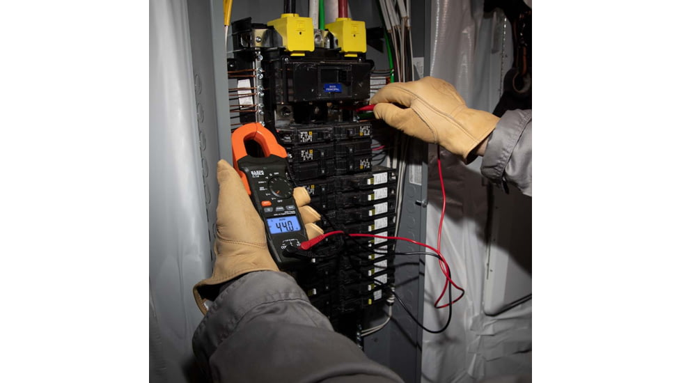 Klein Tools Clamp Meter Electrical Test Kit, Orange/Black, CL120KIT
