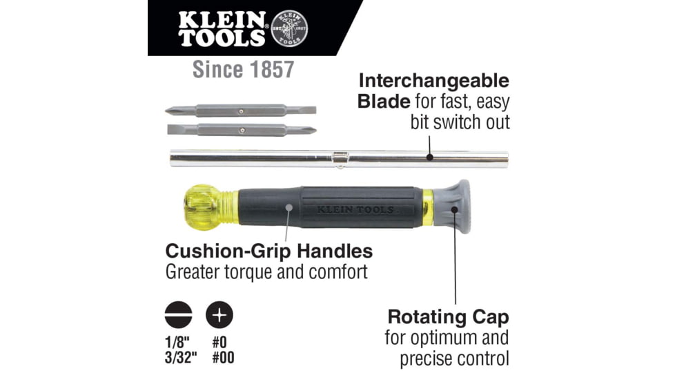 Klein Tools Electronics Screwdriver 4-in-1, 32581