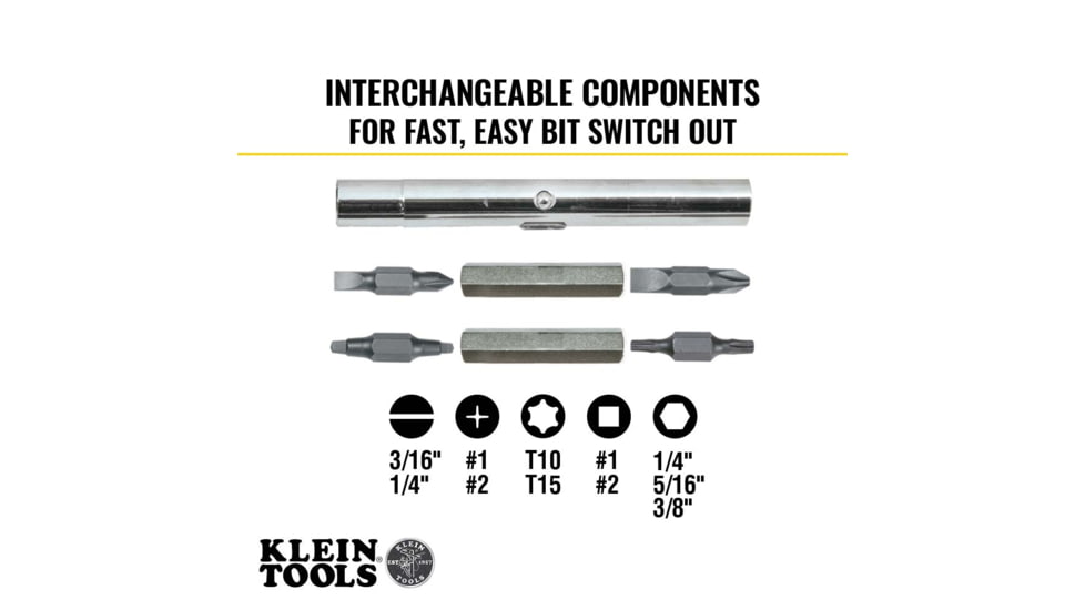 Klein Tools Screwdriver/Nut Driver 11-in-1, 32500