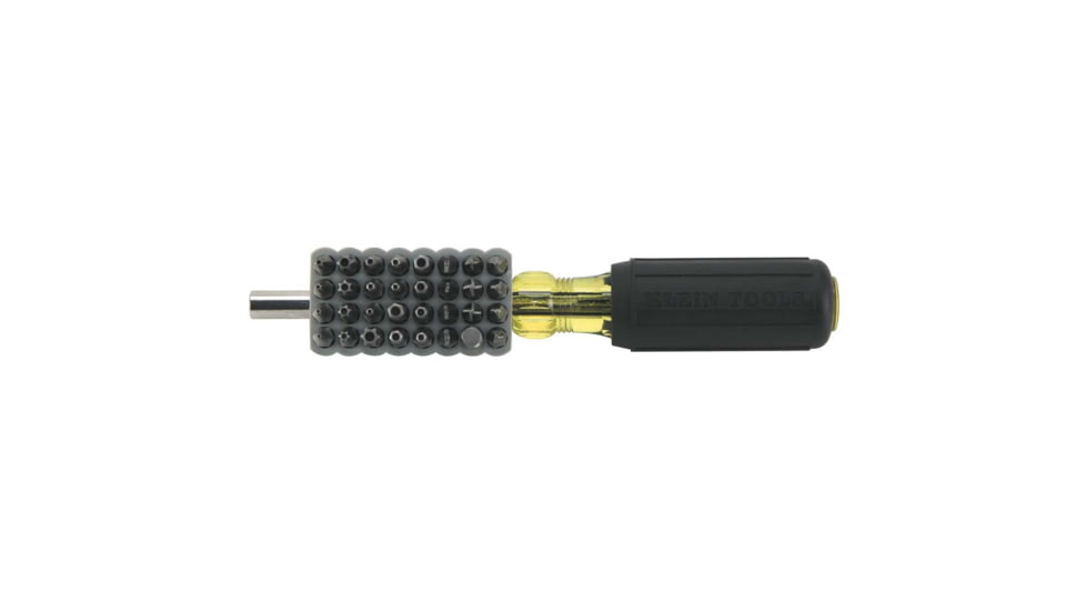 Klein Tools Screwdriver w/32-Piece Tamperproof Bit Set Magnetic, 32510