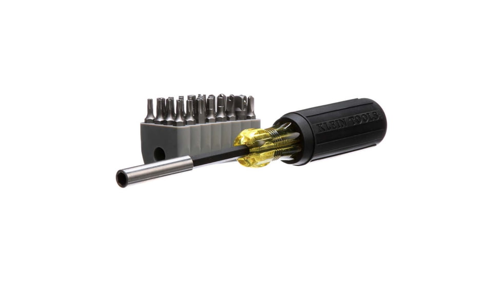 Klein Tools Screwdriver w/32-Piece Tamperproof Bit Set Magnetic, 32510