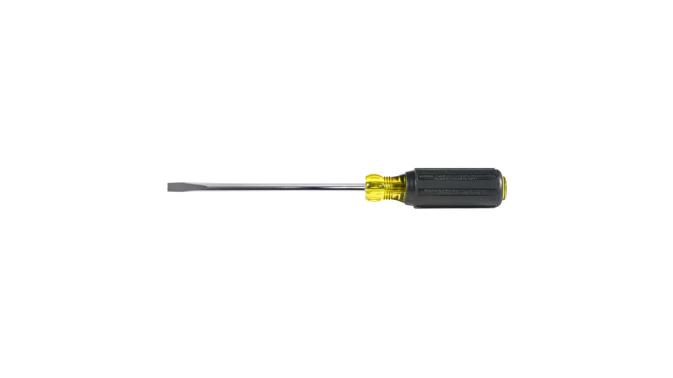 Klein Tools Wire Bending Cabinet Tip Screwdriver, 6In, Black/Yellow, 605-6B